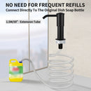 kitchen soap dispenser with built-in extension tube