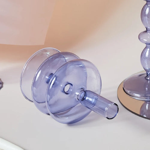 Glass candle holders for wedding decor and Christmas gifts - vue 6 sur 24