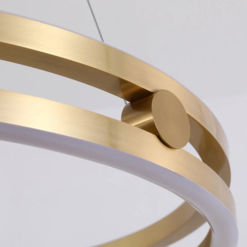 Modern circular chandelier for creative and elegant interior decor - vue 7 sur 15