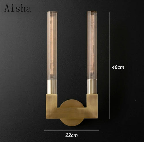 Retro clear glass wall light for interior decoration - vue 6 sur 12