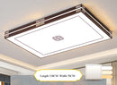 Modern rectangular LED ceiling chandelier for indoor lighting