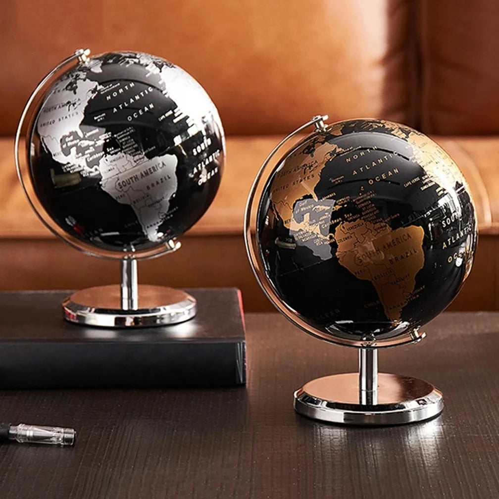 retro world globe english vintage decoration for home and office