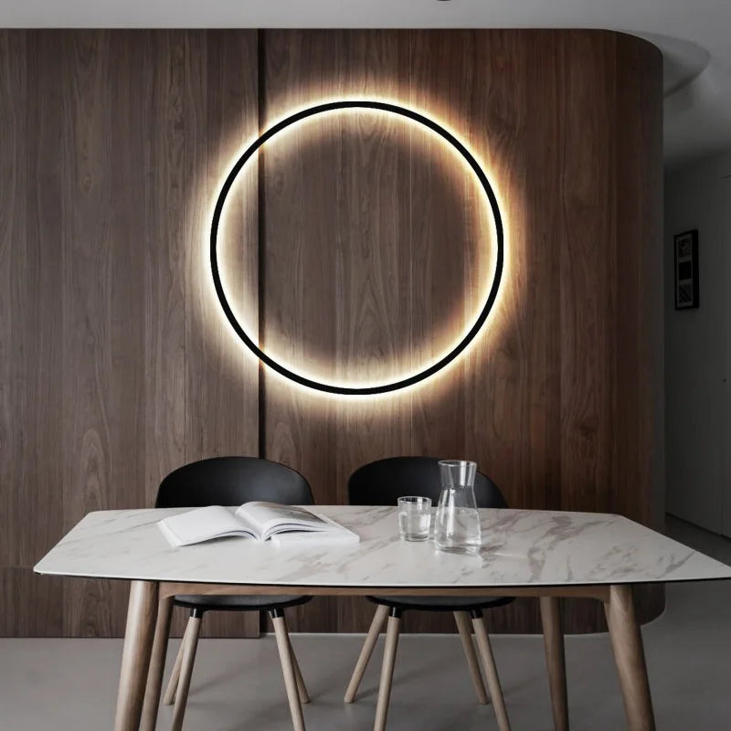 Modern dimmable wall light with USB socket