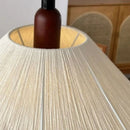 Hemp rope and wood pendant light new style