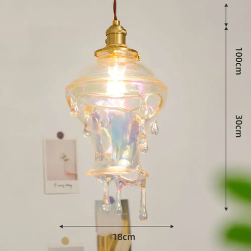 Creative candle droplet lamp retro design for artistic decoration - vue 10 sur 10