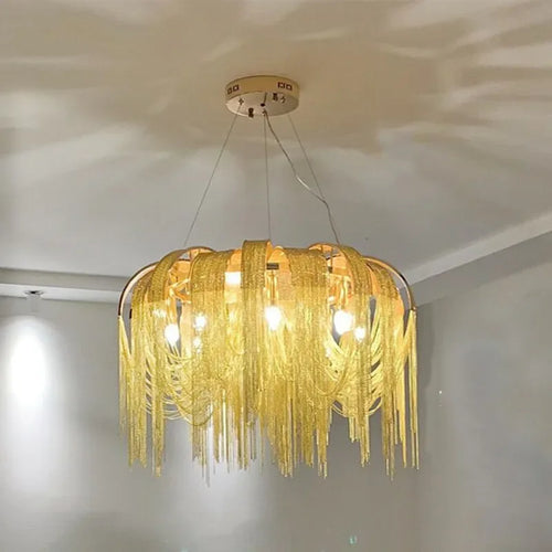 Aluminium pendant light with modern LED indoor lighting - vue 5 sur 10