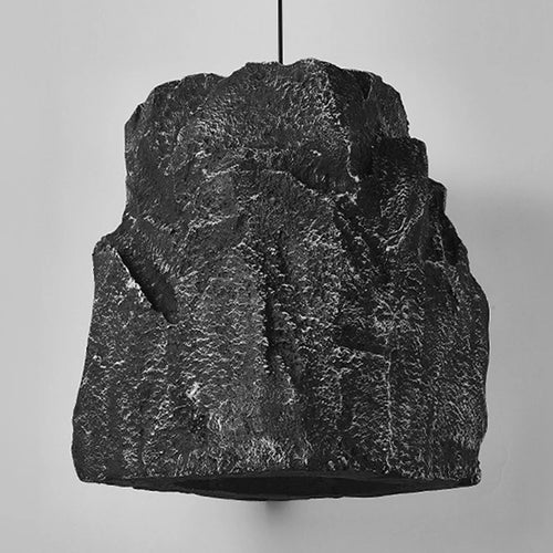 Handmade nordic chandelier with imitation stone wabi sabi style - vue 5 sur 7