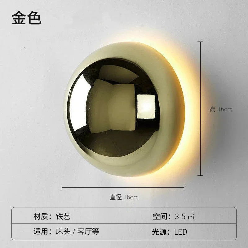 Modern nordic LED wall light for night-time decoration - vue 10 sur 11