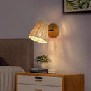Japanese rattan wall light for minimalist interior decor