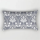Decorative grey geometric cushion cover for bedroom or living room