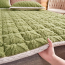soft winter lambskin velvet mattress topper for students