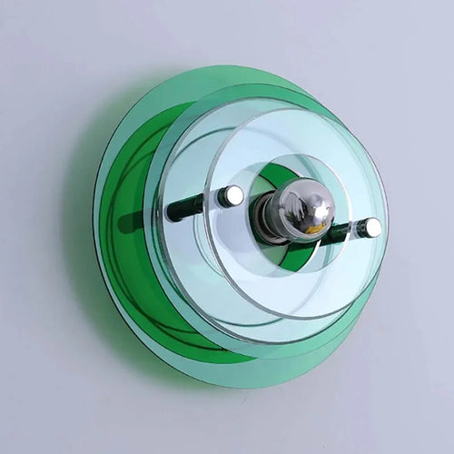 Antique Bauhaus style decorative wall light with coloured lights - vue 2 sur 11