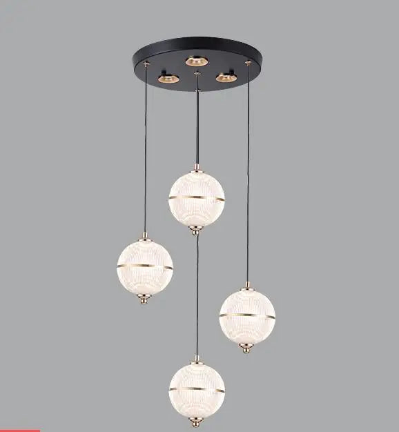 Modern acrylic ball pendant light for restaurant and bar