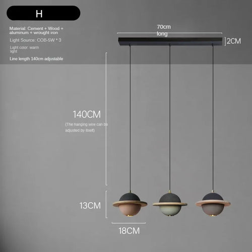 Modern LED chandelier with creative design for children - vue 11 sur 15
