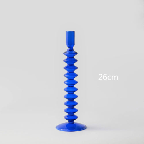 Modern decorative glass candle holder for events and home decor - vue 15 sur 16