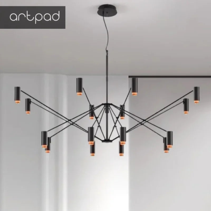 Artpad adjustable modern designer indoor decorative chandelier