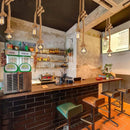 Vintage hemp rope pendant light retro industrial lighting