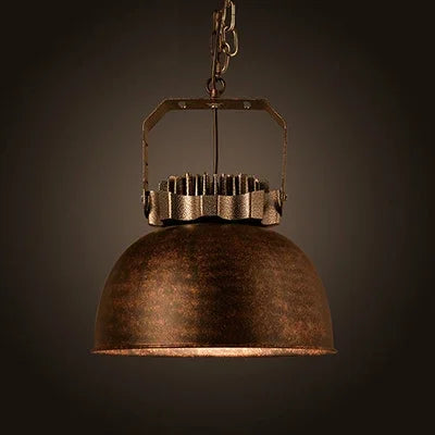 Industrial retro pendant light vintage with LED E27 bulb for bedroom dining kitchen bar - vue 18 sur 23