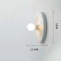 Bauhaus UFO art galvanised LED wall light decoration