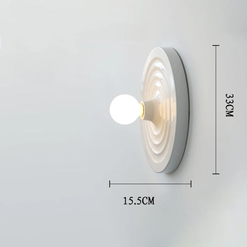 Bauhaus UFO art galvanised LED wall light decoration