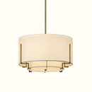 Round Chinese fabric chandelier, retro style for elegant interiors