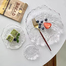 Decorative glass trays for storage and home decoration