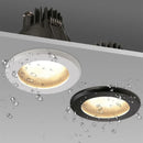 Round waterproof aluminium LED spotlight for indoor and outdoor use