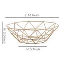 Multi-size iron fruit basket for versatile storage