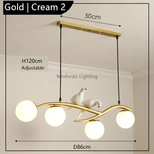 Modern Scandinavian bird pendant light decorative winfordo - vue 9 sur 18