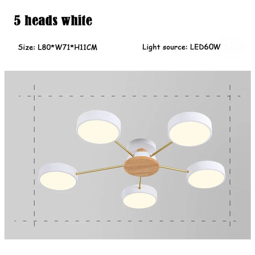 Modern creative LED ceiling light for interior decoration - vue 16 sur 25
