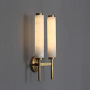 Marble and copper wall light for creative interior bedroom decor