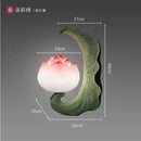 Coloured glass Chinese style wall light for indoor and balcony