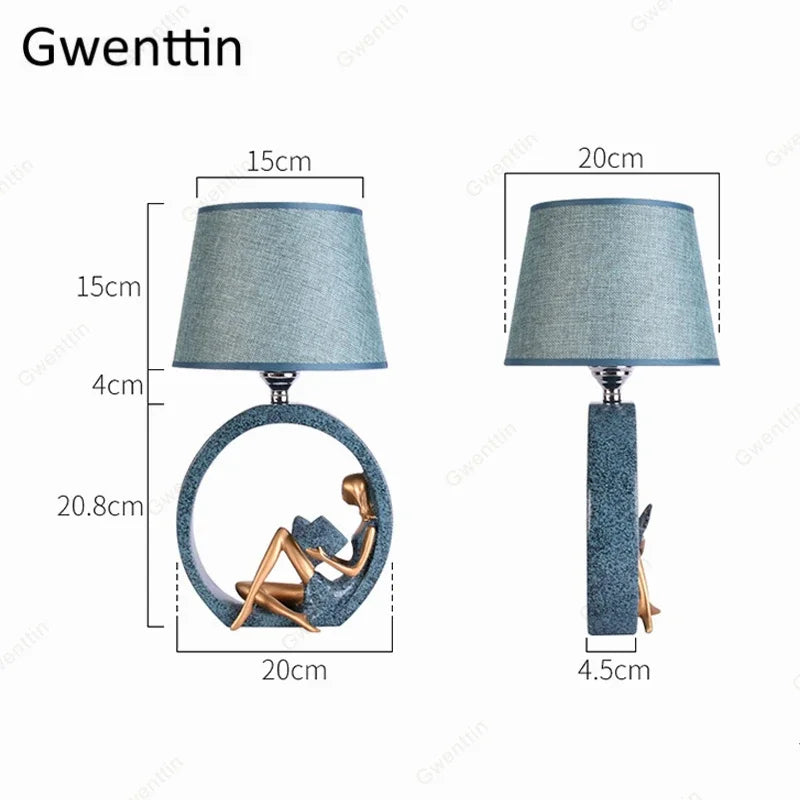 Nordic desk lamp for reading and home decor - vue 6 sur 6