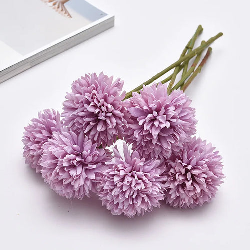 Artificial dandelion chrysanthemum flower for wedding and event decoration - vue 15 sur 14