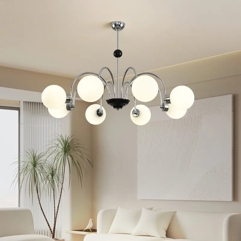 Modern nordic design elegant suspended LED ceiling light for interiors