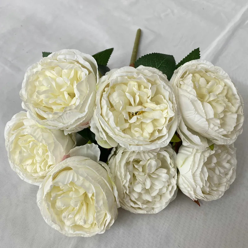 Decorative artificial rose bouquet for weddings and events - vue 6 sur 16