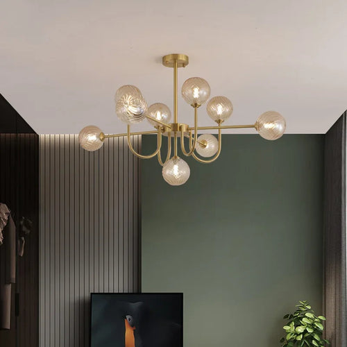 2024 New Pattern Creative U-shaped Magic Bean LED Pendent Lamp For Living Room Bedroom Lobby Exhibition Hall - vue 6 sur 8