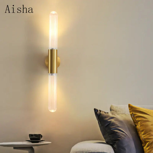 Modern minimalist glass wall light - vue 3 sur 8