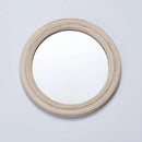 decorative raffia mirrors for elegant wall decoration