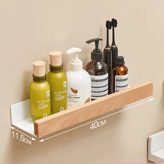 bathroom storage wall shelf - vue 10 sur 14