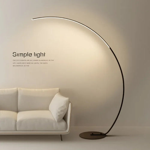 Minimalist modern LED floor lamp - vue 4 sur 8