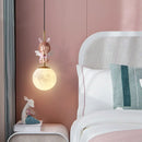 Modern angel wall light for children's bedroom decor