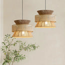 Chinese sabi wabi style rattan pendant light