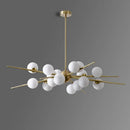 Modern LED glass ball chandelier for home decoration
