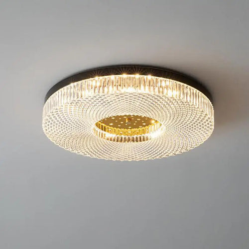 Modern LED ceiling light with creative acrylic design for indoor use - vue 5 sur 10