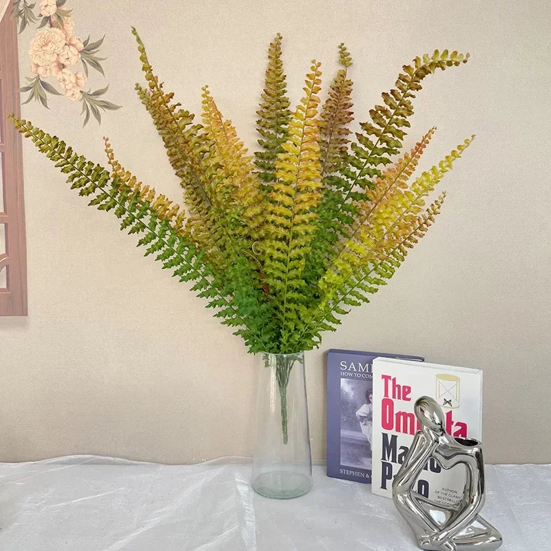 Artificial fern leaves for festive decoration, set of 14