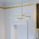 Postmodern luxury sputnik chandelier for living and dining room