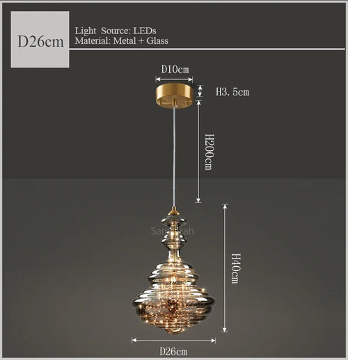 Luxury glass and brass chandelier decorative starlight lighting - vue 9 sur 10