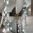 Nordic LED chandelier for staircase, duplex and penthouse villa