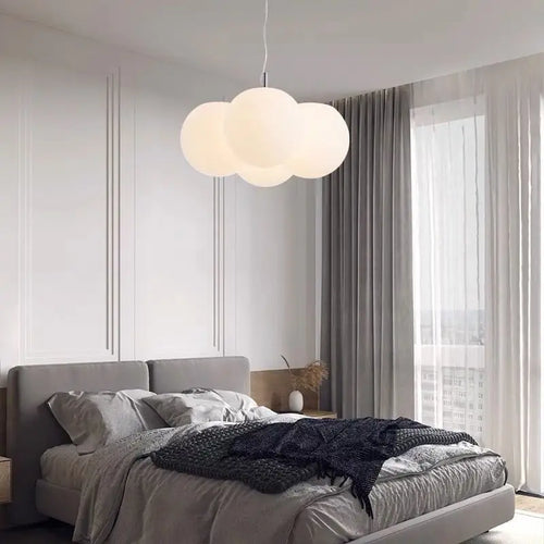 Glass chandelier for modern decorative interior lighting - vue 3 sur 7